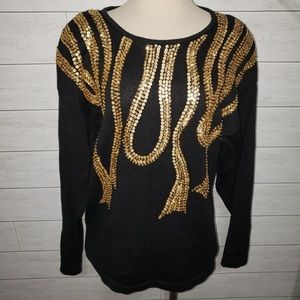 Victoria Harbour Vintage Sequin Sweater